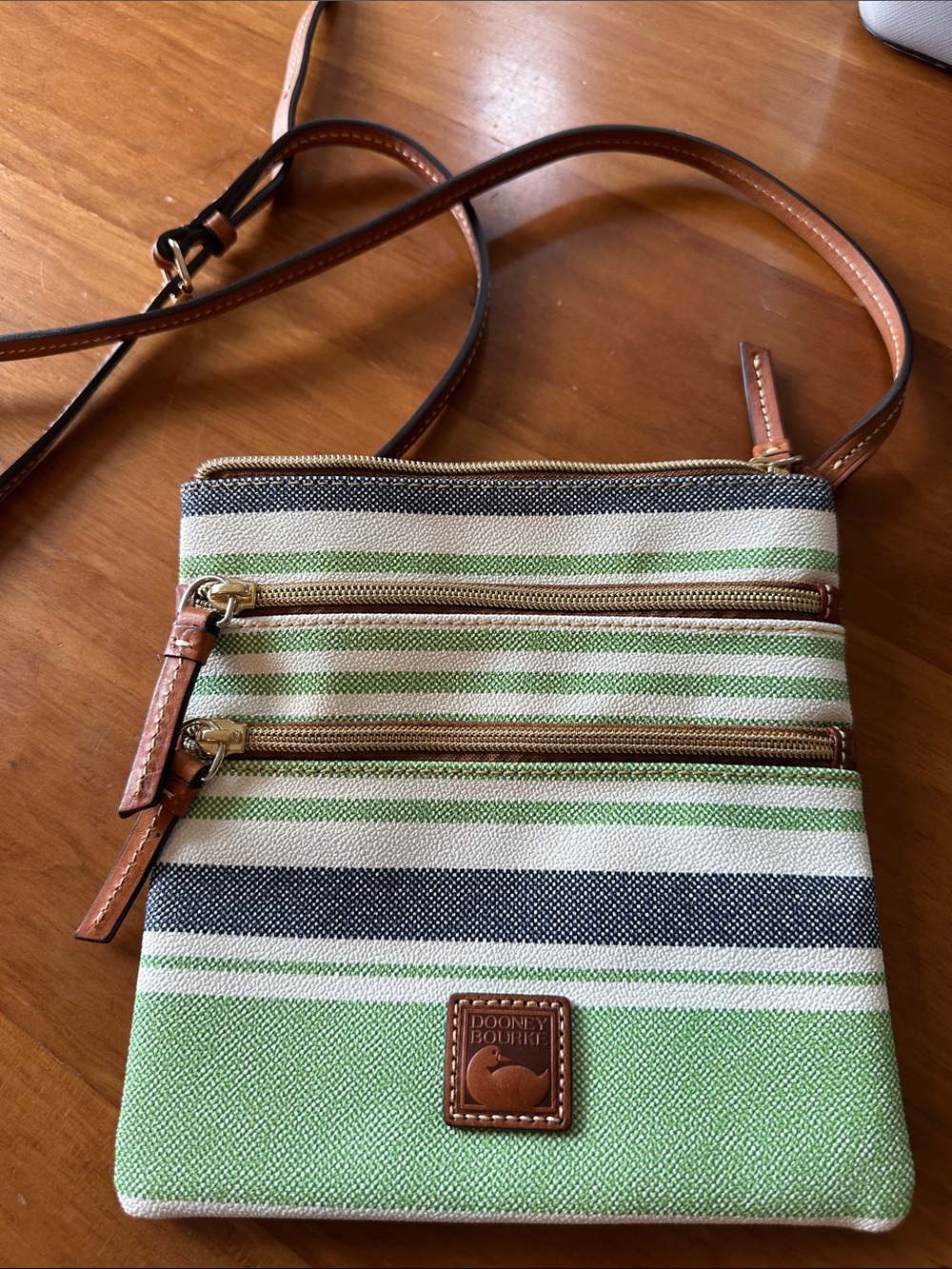 The Dooney & Bourke Sullivan North South Triple Zip Crossbody